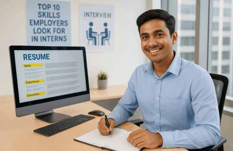 Top 10 Skills Employers Look for in Interns 2025