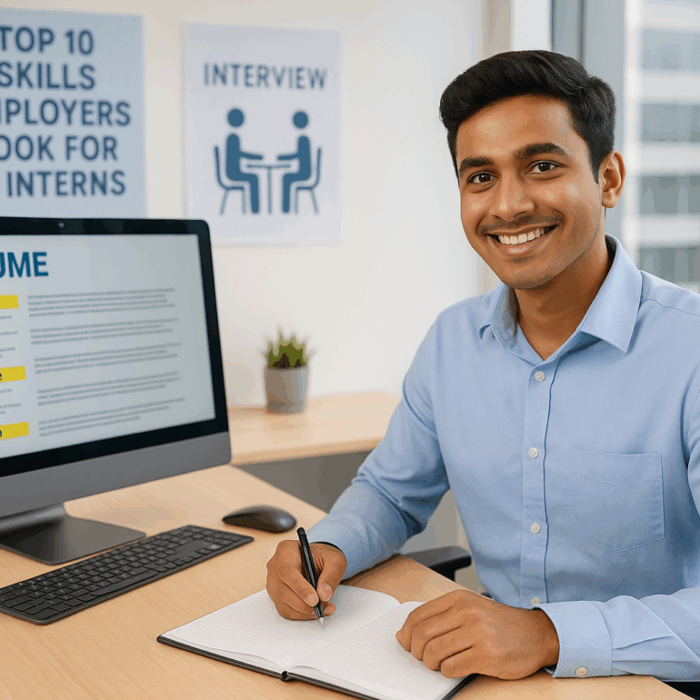 Top 10 Skills Employers Look for in Interns 2025